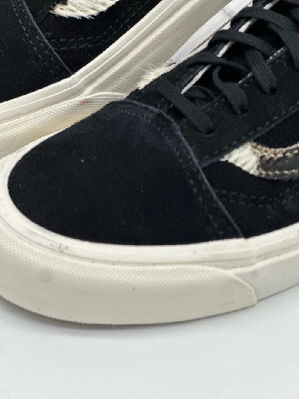 Vans Old Skool Black and White Suede Skate Shoes